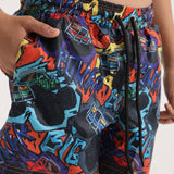 Boys Swim Shorts – Monster Truck Print