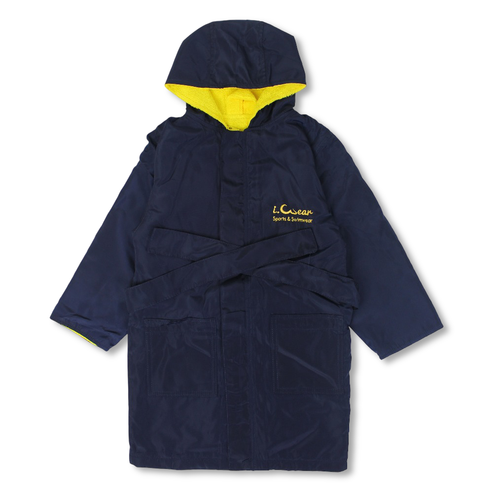 Unisex Waterproof Swim Robe – Navy Blue