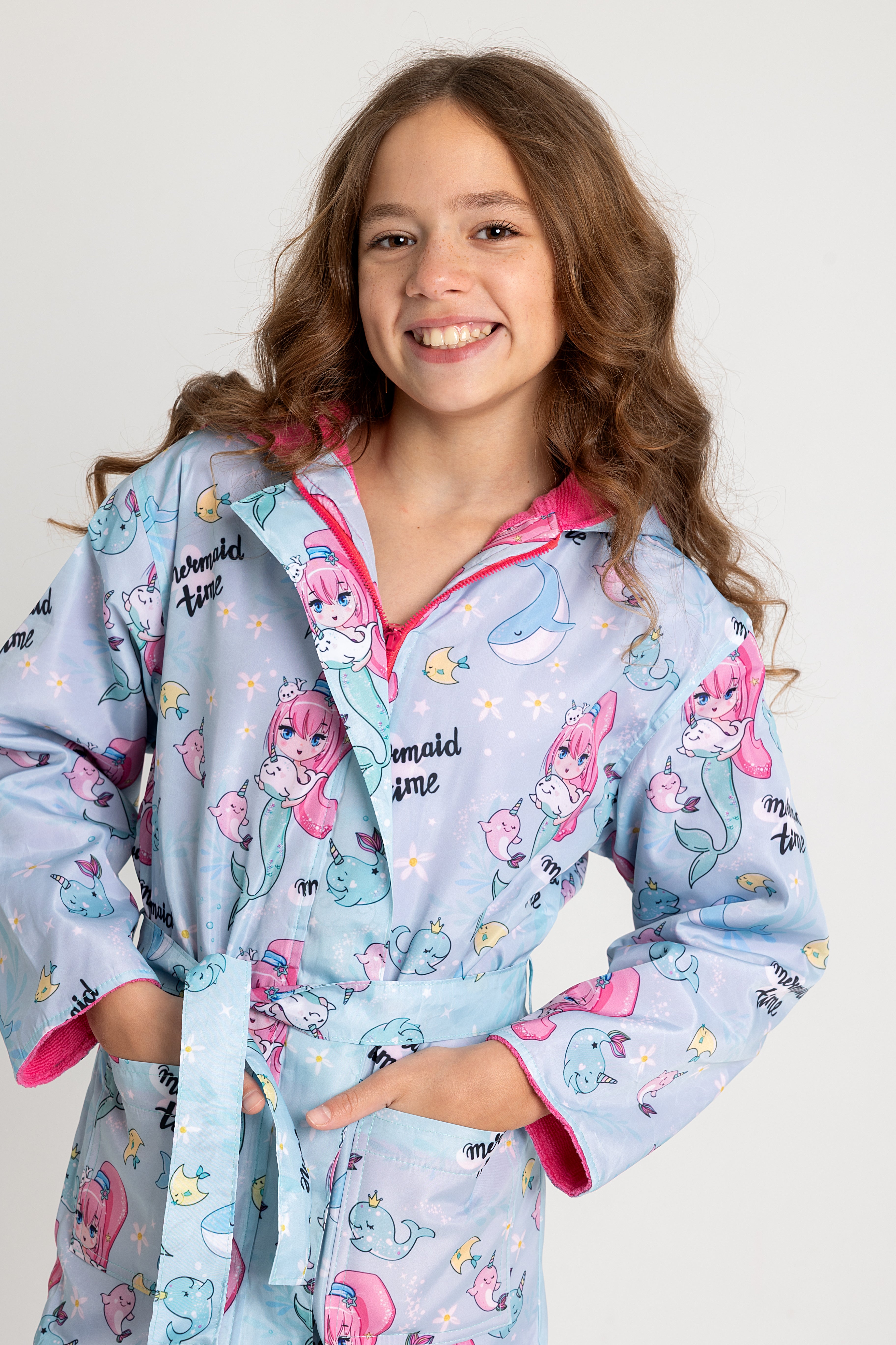 Swim Robe – Waterproof – Mermaid Time for Girls