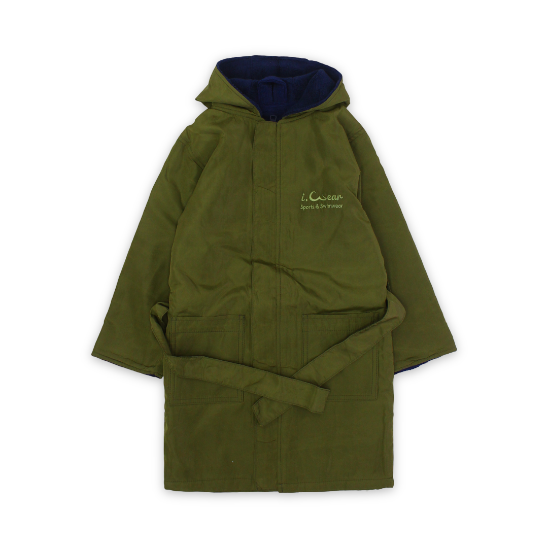 Unisex Waterproof Swim Robe – Olive - Clothing - I.Wear