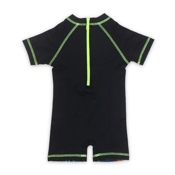 Boys Sunsuit One-Piece – Black