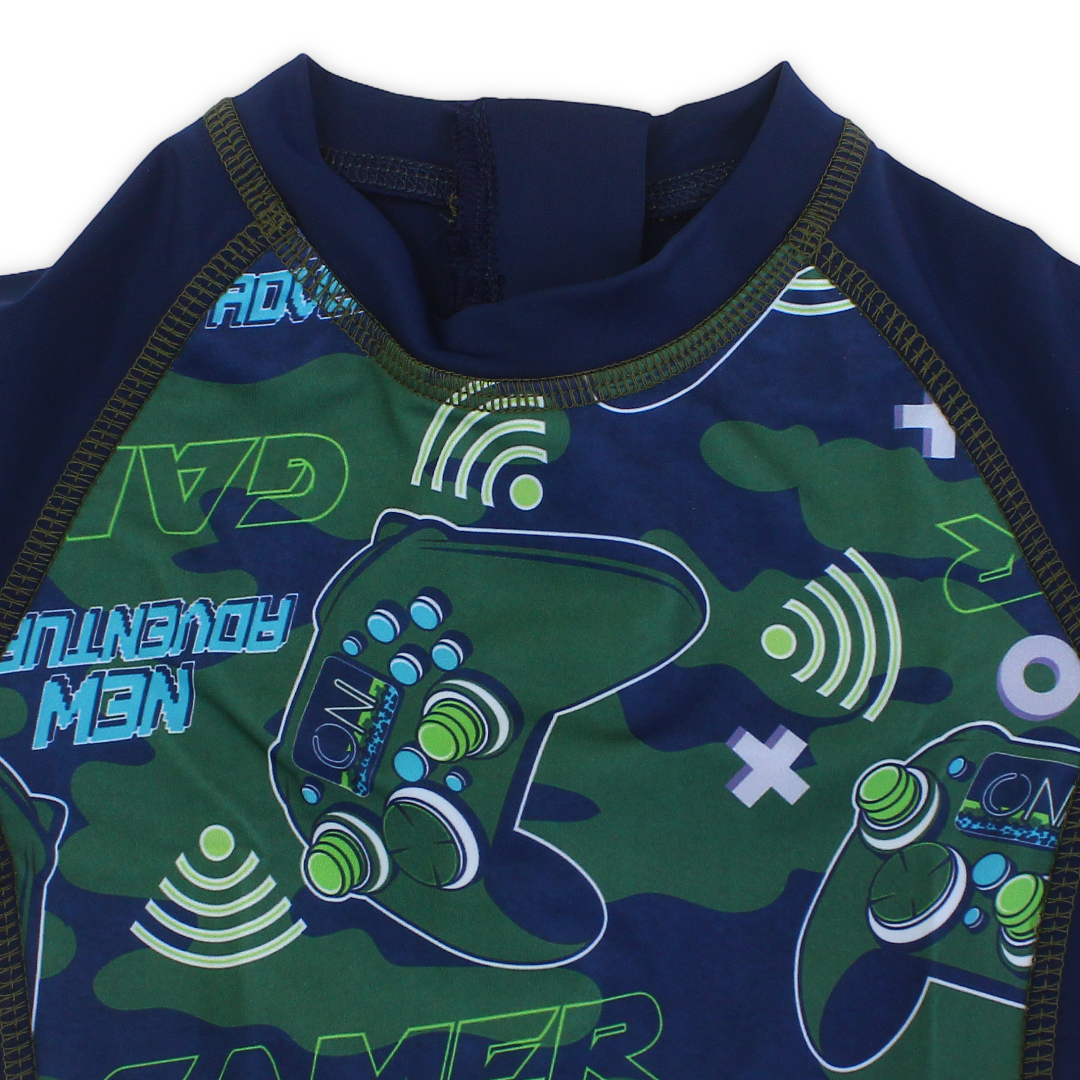 Boys Sunsuit One-Piece – Navy