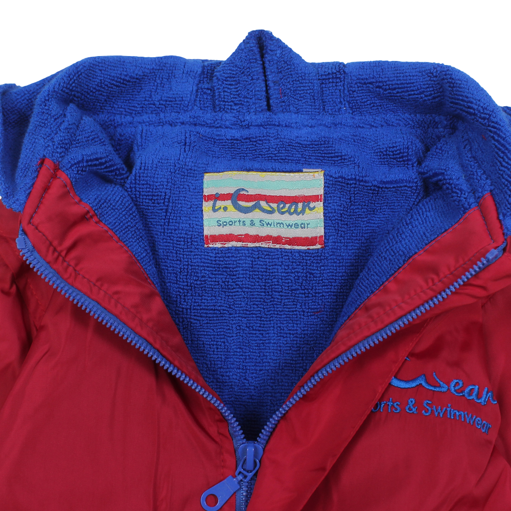 Unisex Waterproof Swim Robe – Red