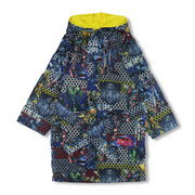 Boys Waterproof Swim Robe – Grey with Transformers Print