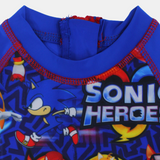 Sonic Heroes Boys Blue Overall Swimsuit