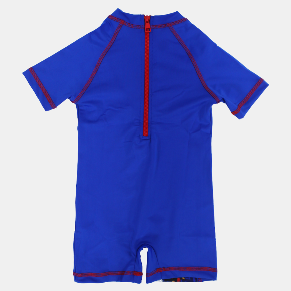 Sonic Heroes Boys Blue Overall Swimsuit