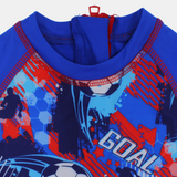 Boys Swimsuit Overall – Goal Print