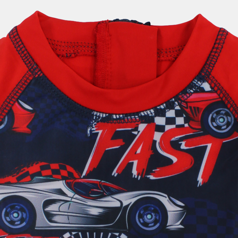 Swimsuit Overall – Fast Car Print