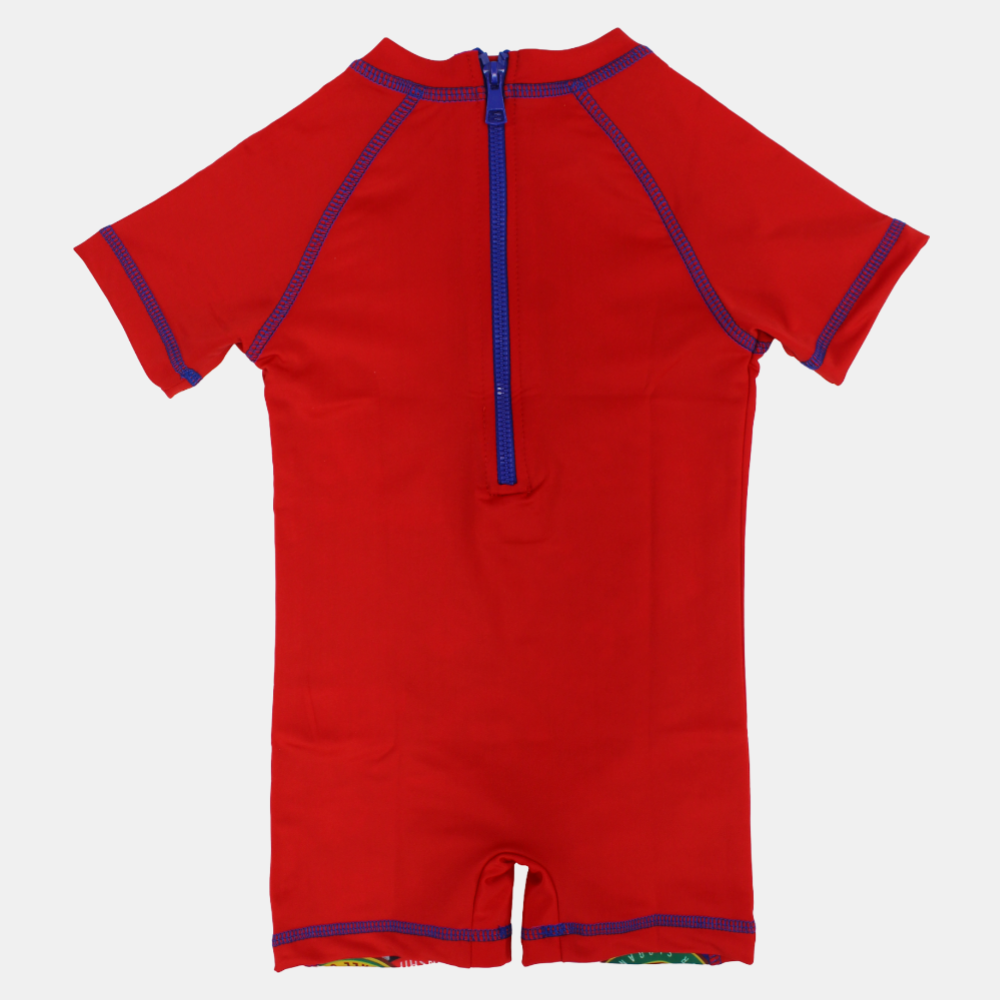Boys Swimsuit Overall – Soccer Theme
