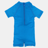 Baby Boys Swimsuit Overall – Turquoise Dolphin Print