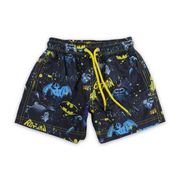 Boys Swim Trunks – Navy with Batman Print