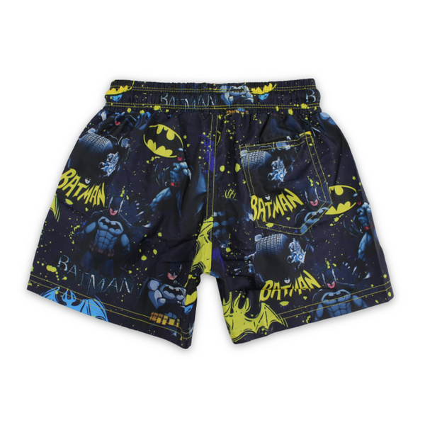Boys Swim Trunks – Navy with Batman Print