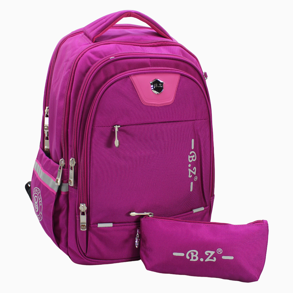 Fuchsia School Set - 20 Inches (Backpack + Pencil Case)