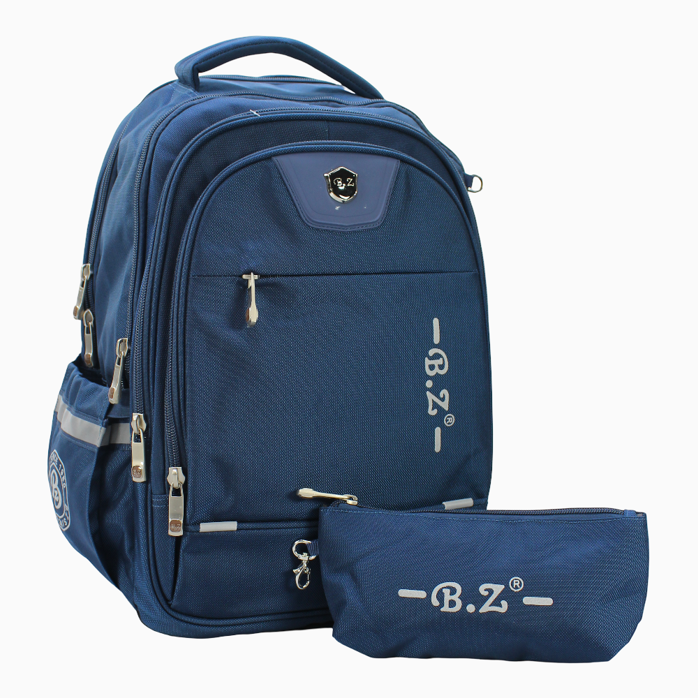 Navy School Set – 20 Inches (Backpack + Pencil Case)