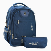 Navy School Set – 20 Inches (Backpack + Pencil Case)