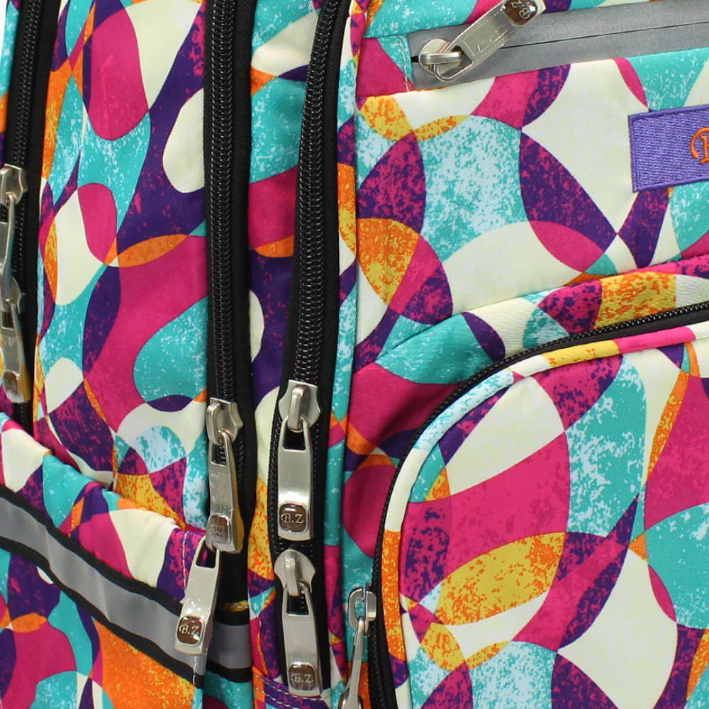 Multicolored School Set - 20 Inches (Backpack + Pencil Case)