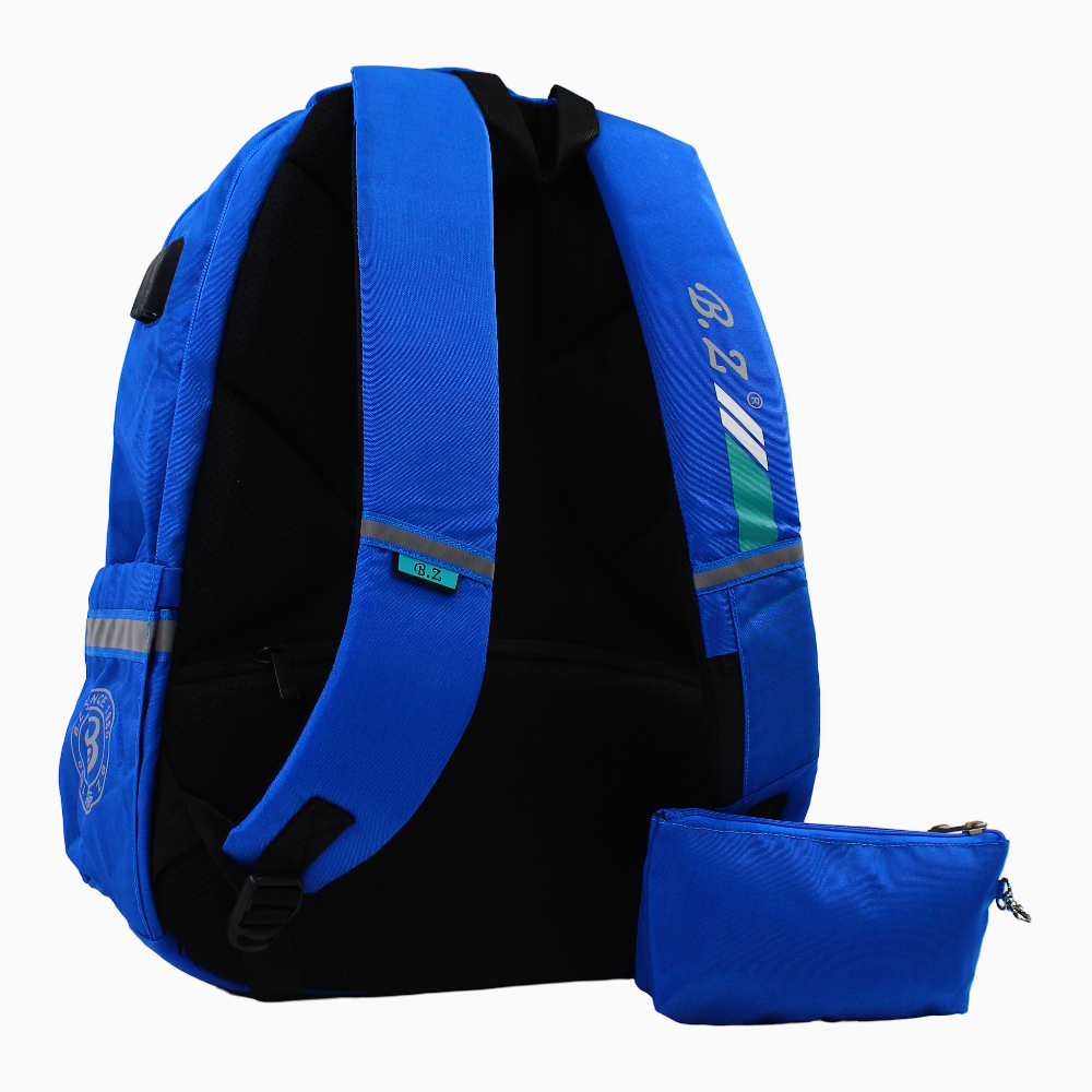 Blue School Set - 20 Inches (Backpack + Pencil Case)