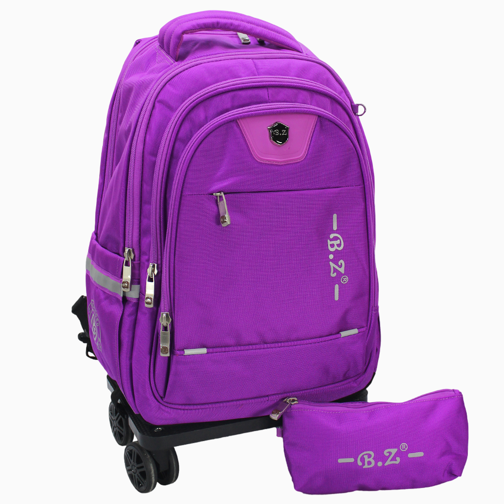 Purple School Set - 20 Inches (Backpack + Pencil Case)
