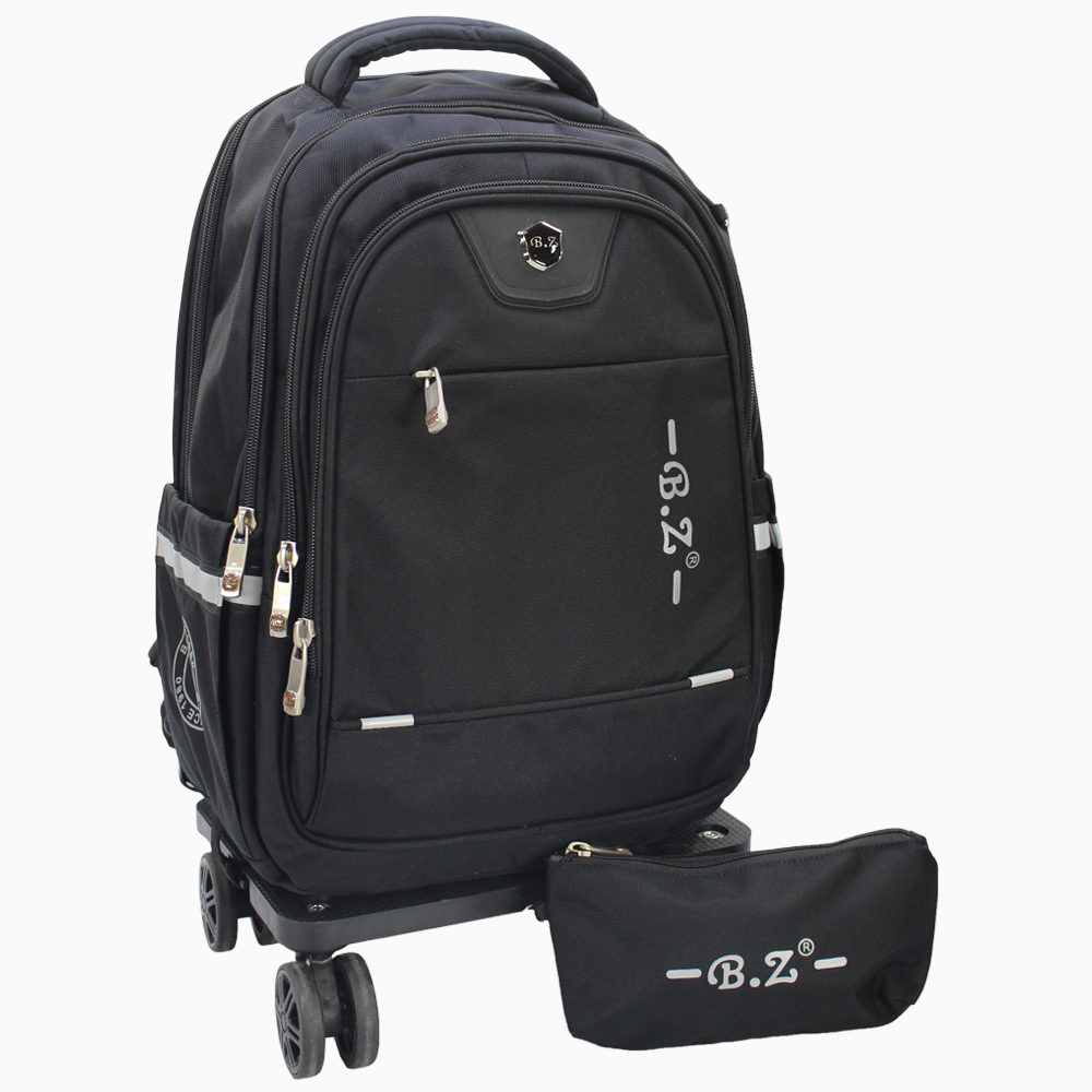 Black School Set - 20 Inches (Backpack + Pencil Case)