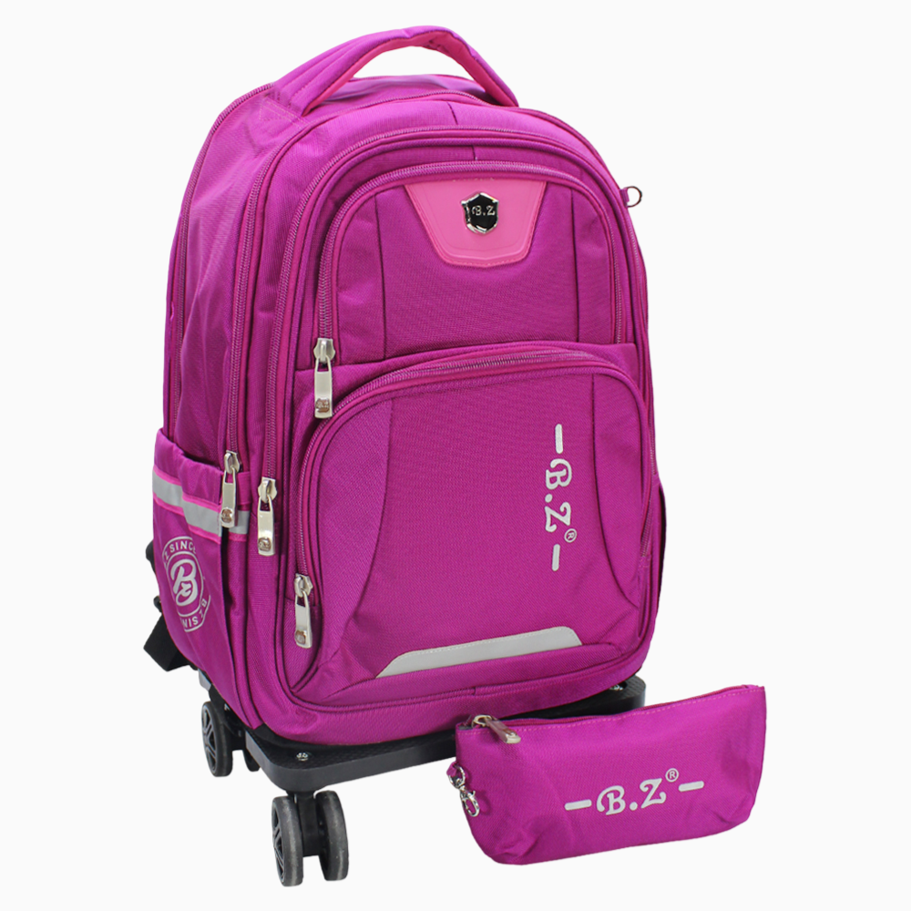 Fuchsia School Set - 20 Inches (Backpack + Pencil Case)