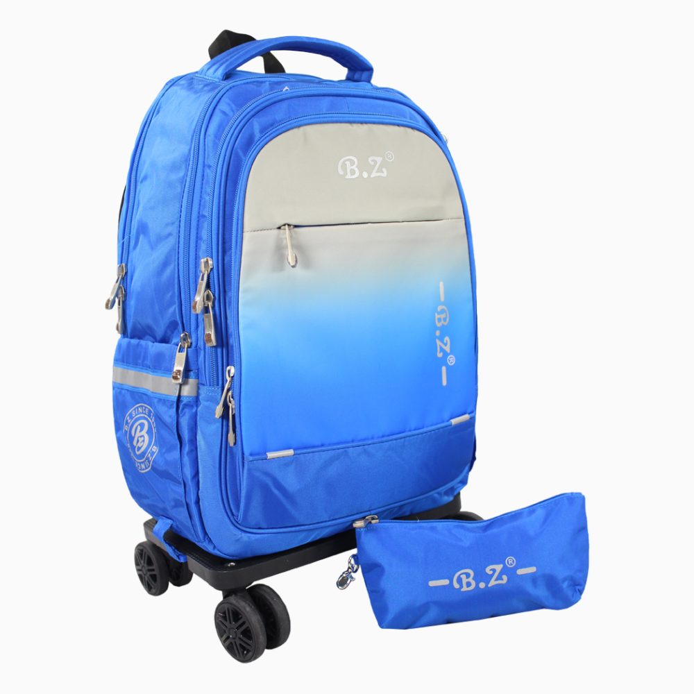 Blue School Set - 20 Inches (Backpack + Pencil Case)
