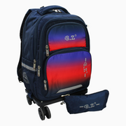 Navy School Set - 20 Inches (Trolley Bag + Pencil Case)