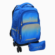 Blue School Set - 20 Inches (Trolley Bag + Pencil Case)