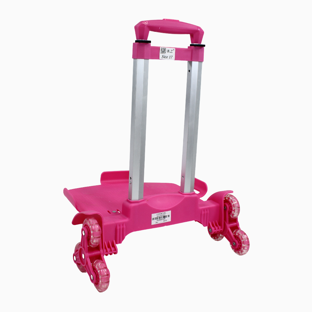 Foldable School Bag Cart – ( 17-18) Inches & Pink