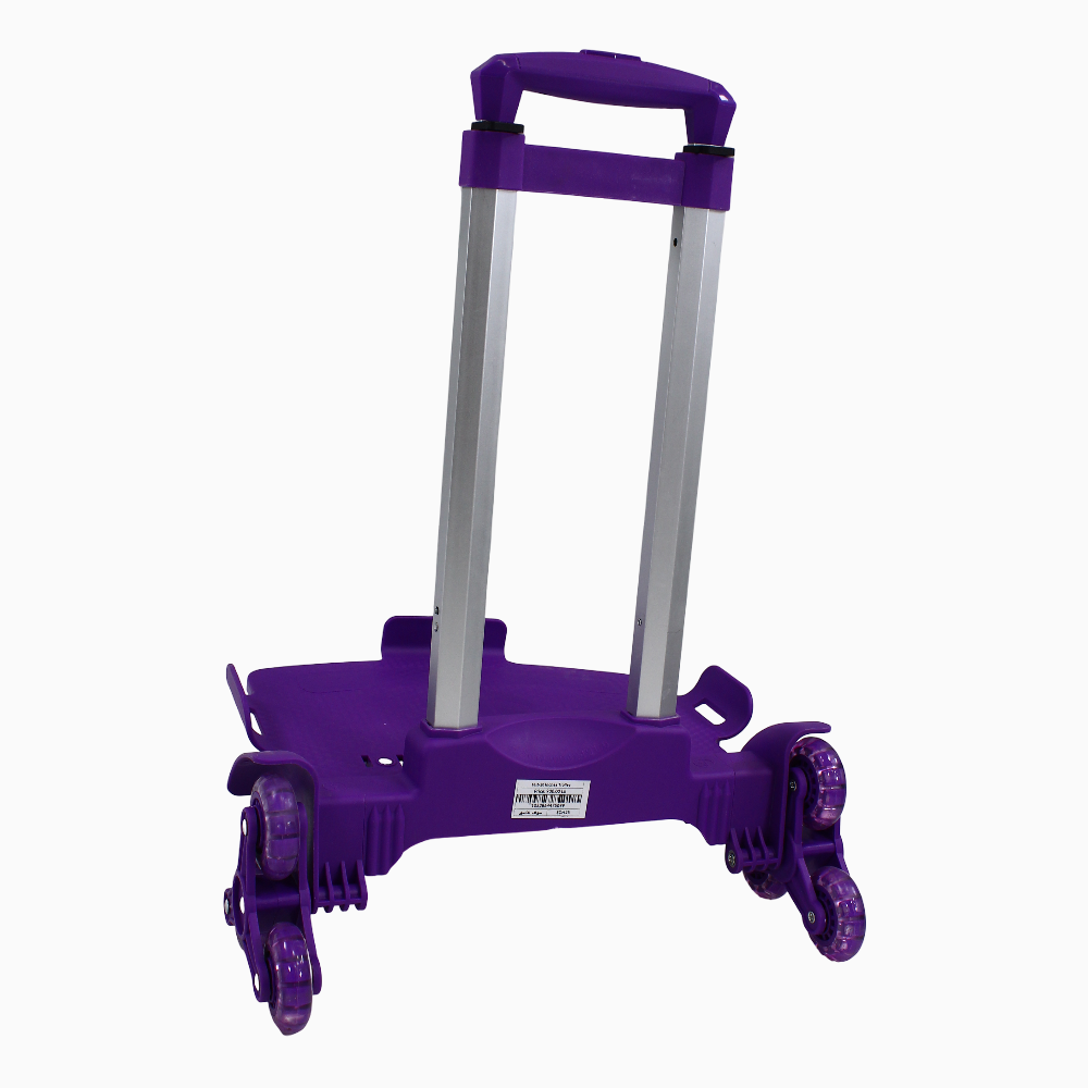 Foldable School Bag Cart - (18.5-20) Inches Purple