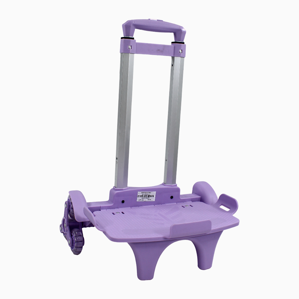 Foldable School Bag Cart - (18.5-20) Inches & Light Purple