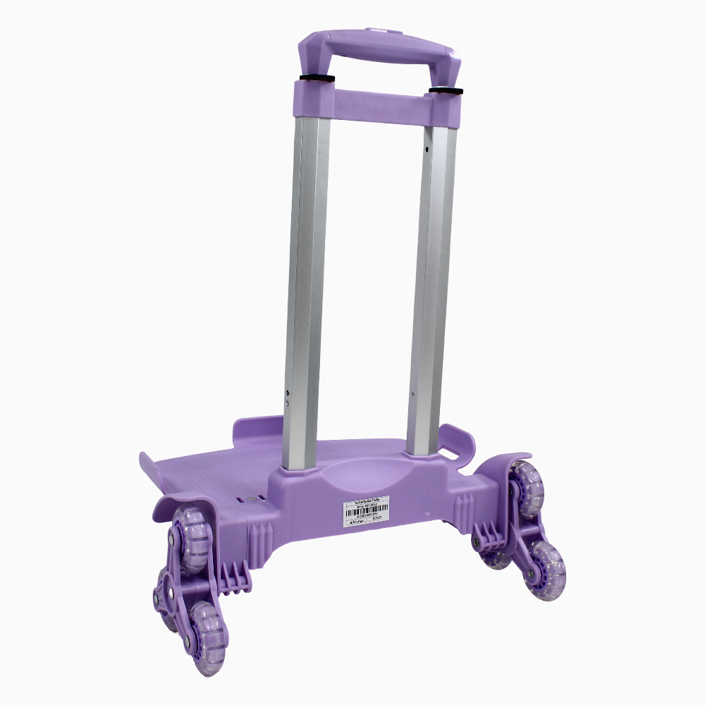Foldable School Bag Cart - (18.5-20) Inches & Light Purple
