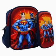 Batman & Superman School Set (Lunch Bag + Pencil Case)