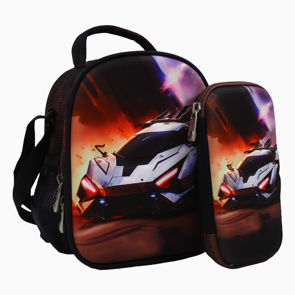 Cool Car School Set (Lunch Bag + Pencil Case)