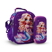 BZ Mermaid School Set (Lunch Bag + Pencil Case) – Purple