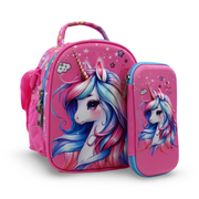 BZ Unicorn School Set (Lunch Bag + Pencil Case) – Pink