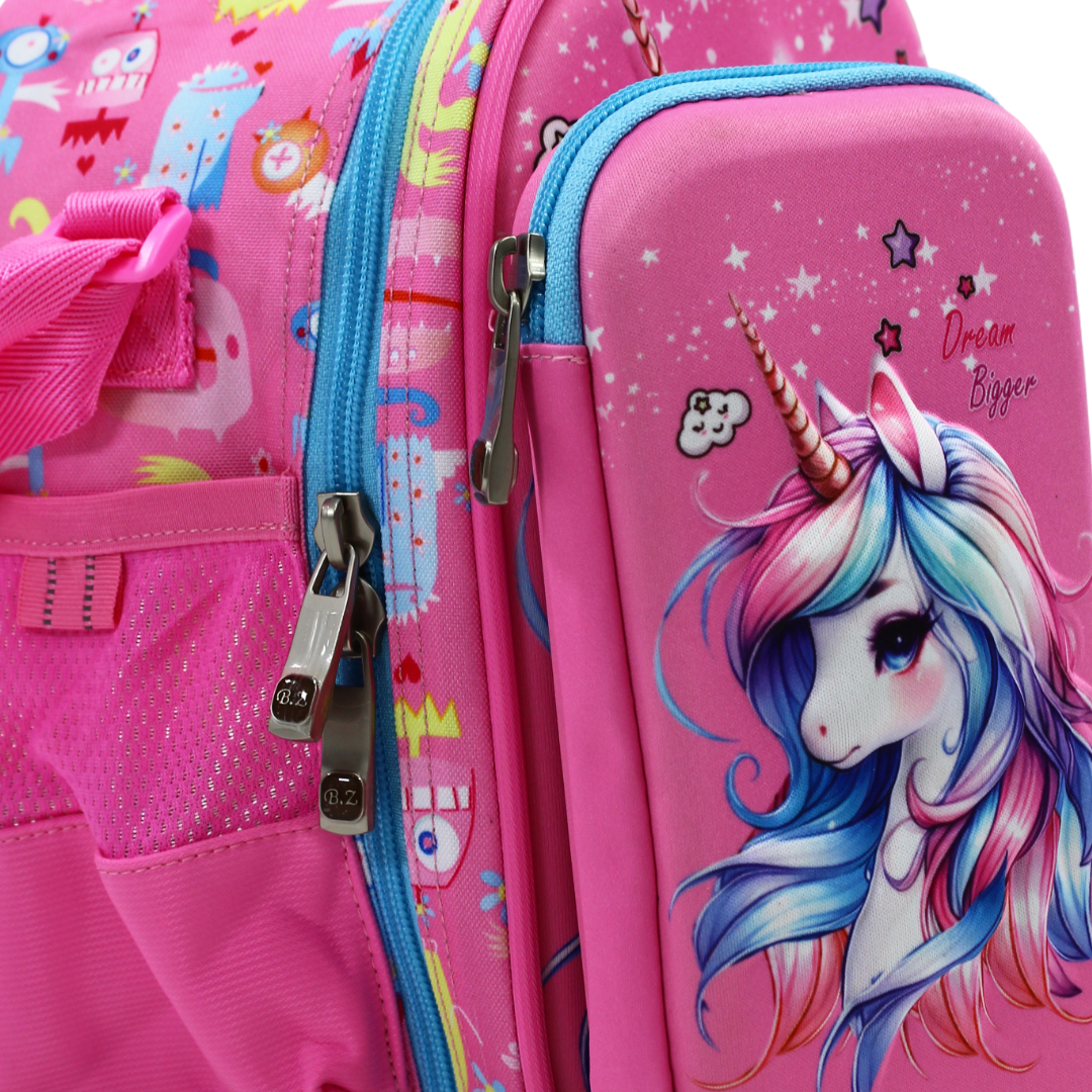 BZ Unicorn School Set (Lunch Bag + Pencil Case) – Pink