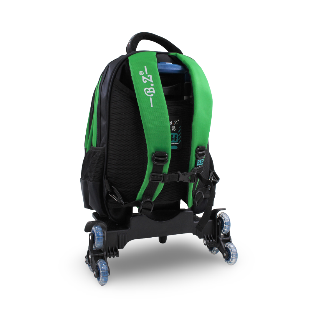 BZ T-Rex Trolley Bag 18 Inches – Green & Black