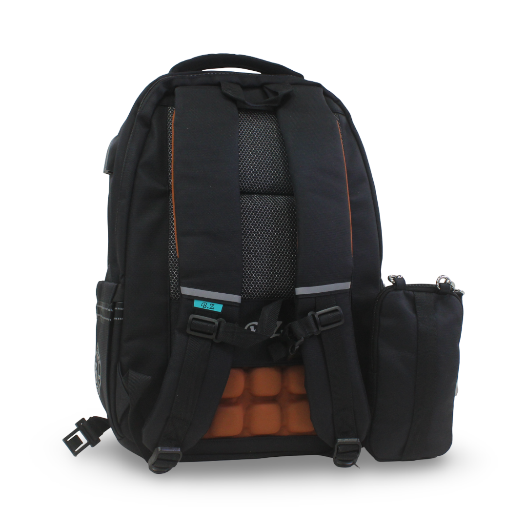 BZ Backpack 20 Inches – Grey & Black