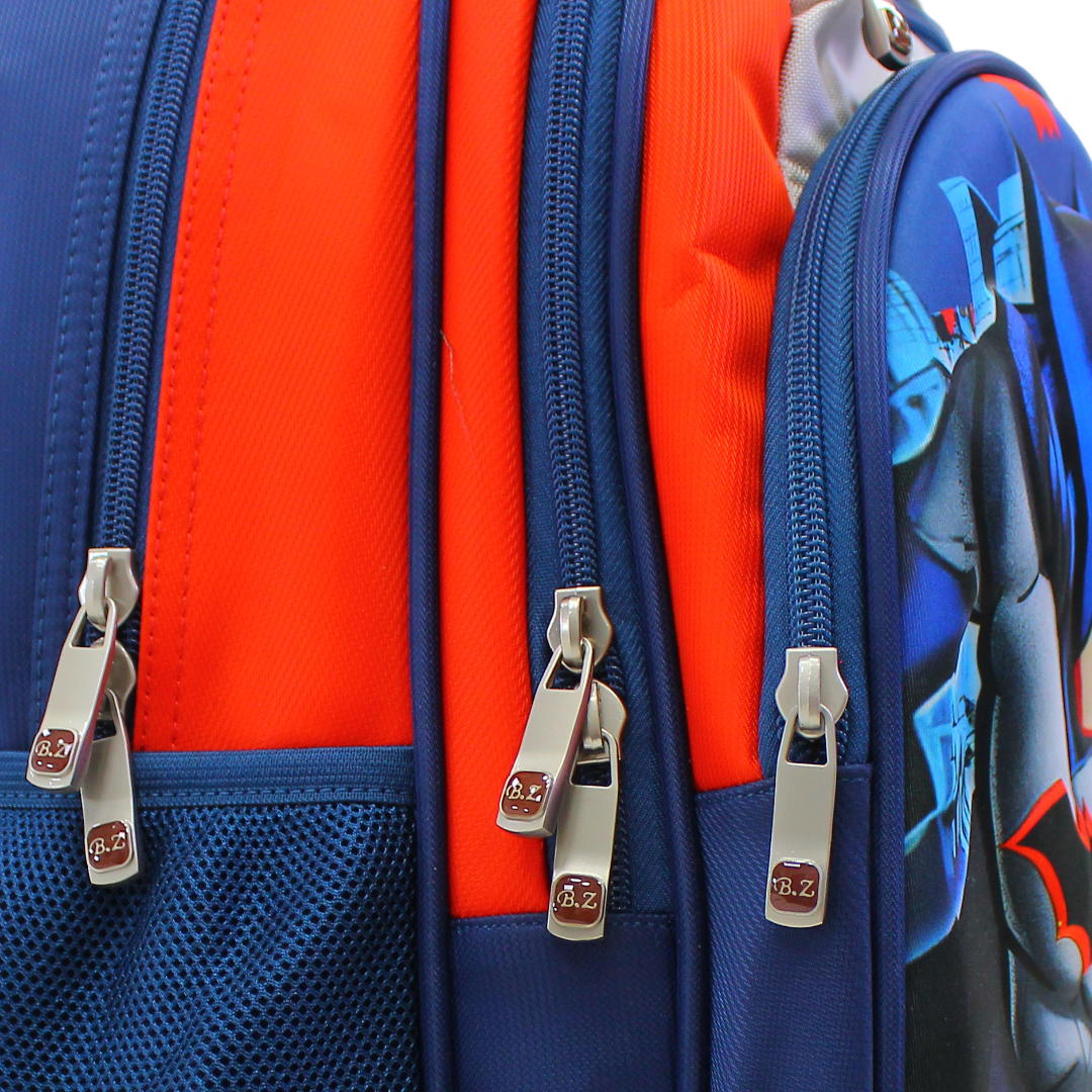 BZ Batman Trolley Bag 16.5 Inches – Orange & Navy