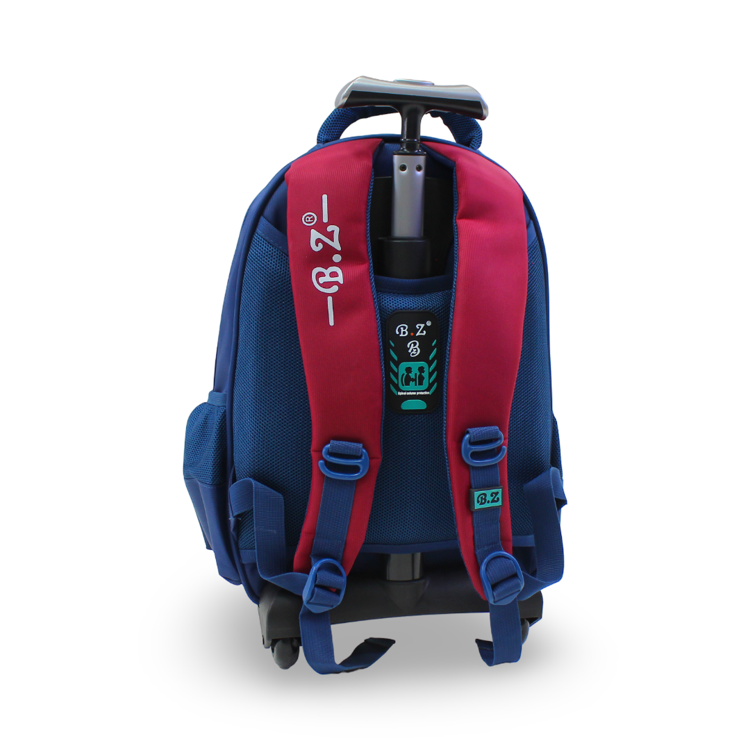 BZ Spider-Man Trolley Bag 16.5 Inches – Burgundy & Navy