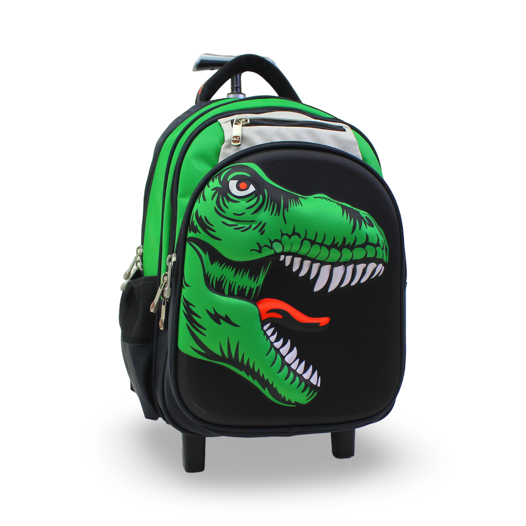 BZ T-Rex Trolley Bag 16.5 Inches – Green & Black