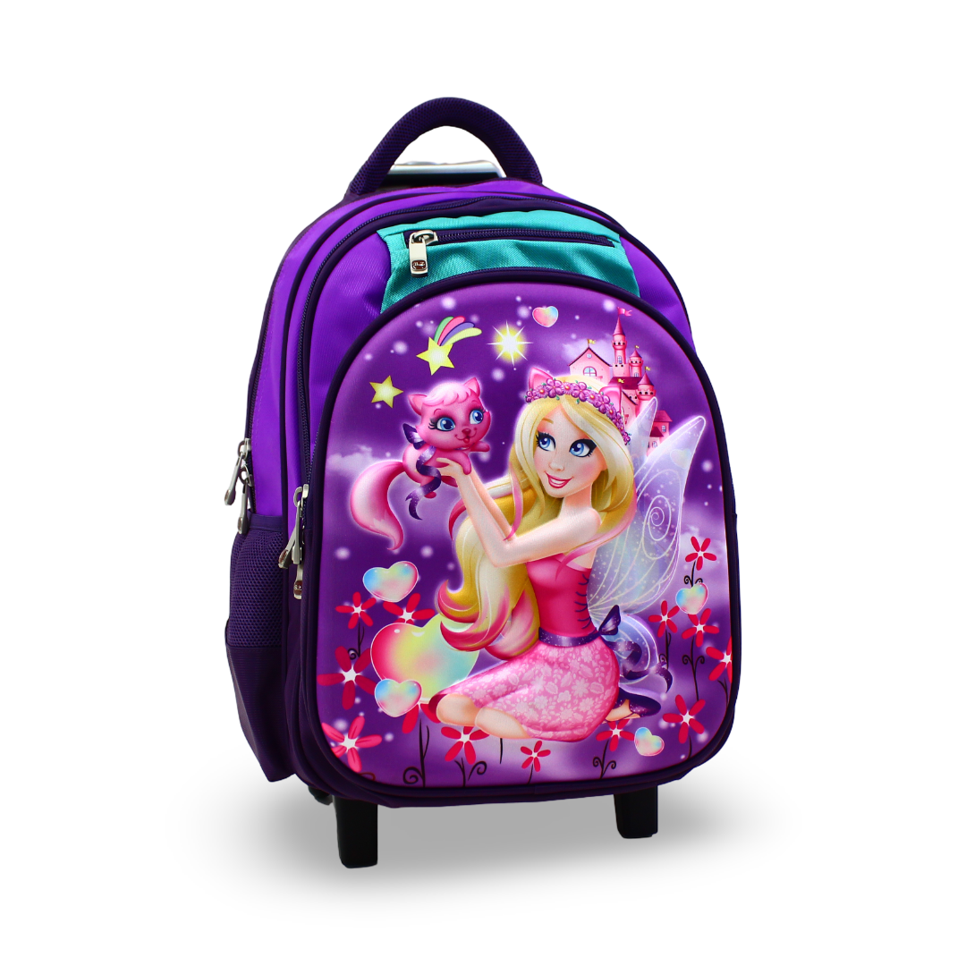 BZ Princess A Fairy Trolley Bag 16.5 Inches – Purple