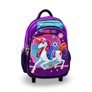 BZ Unicorn Trolley Bag 16.5 Inches – Purple