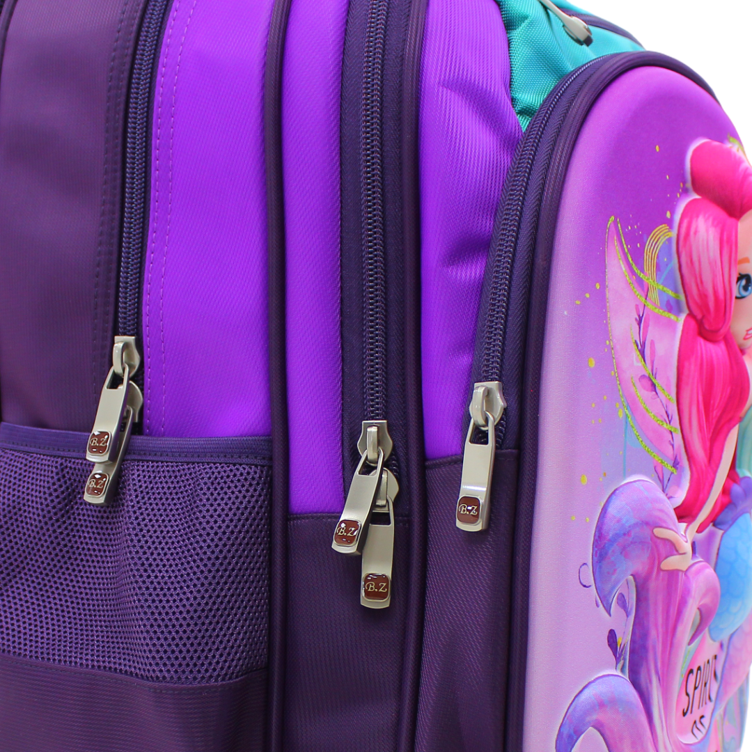 BZ Mermaid Trolley Bag 16.5 Inches – Purple