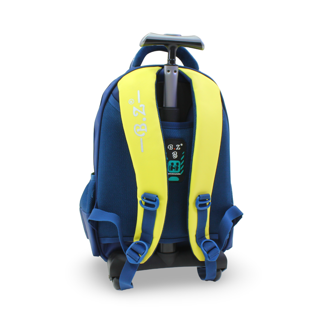 BZ Speed of Hero Trolley Bag 16.5 Inches – Blue & Yellow