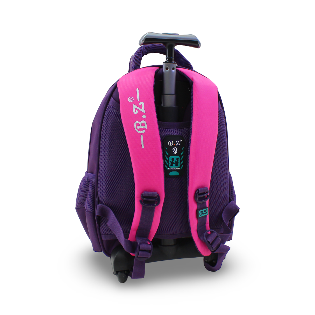 BZ Frozen Trolley Bag 16.5 Inches – Pink & Purple