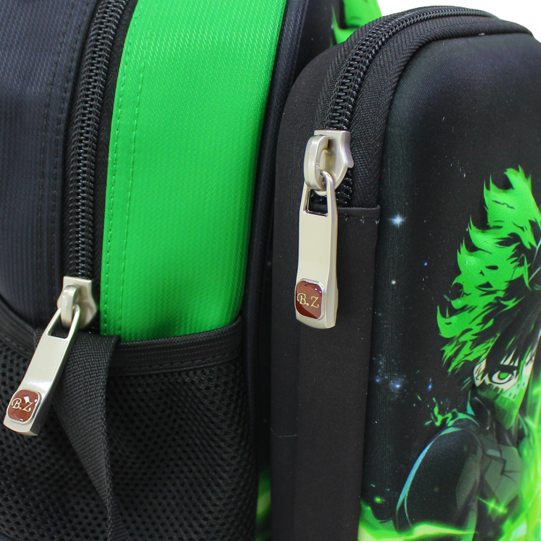 BZ Midoriya (Lunch Bag + Pencil Case) – Green & Black