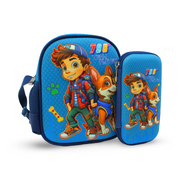 BZ Team Player (Lunch Bag + Pencil Case) – Turquoise & Navy - School - BZ-SCHOOL