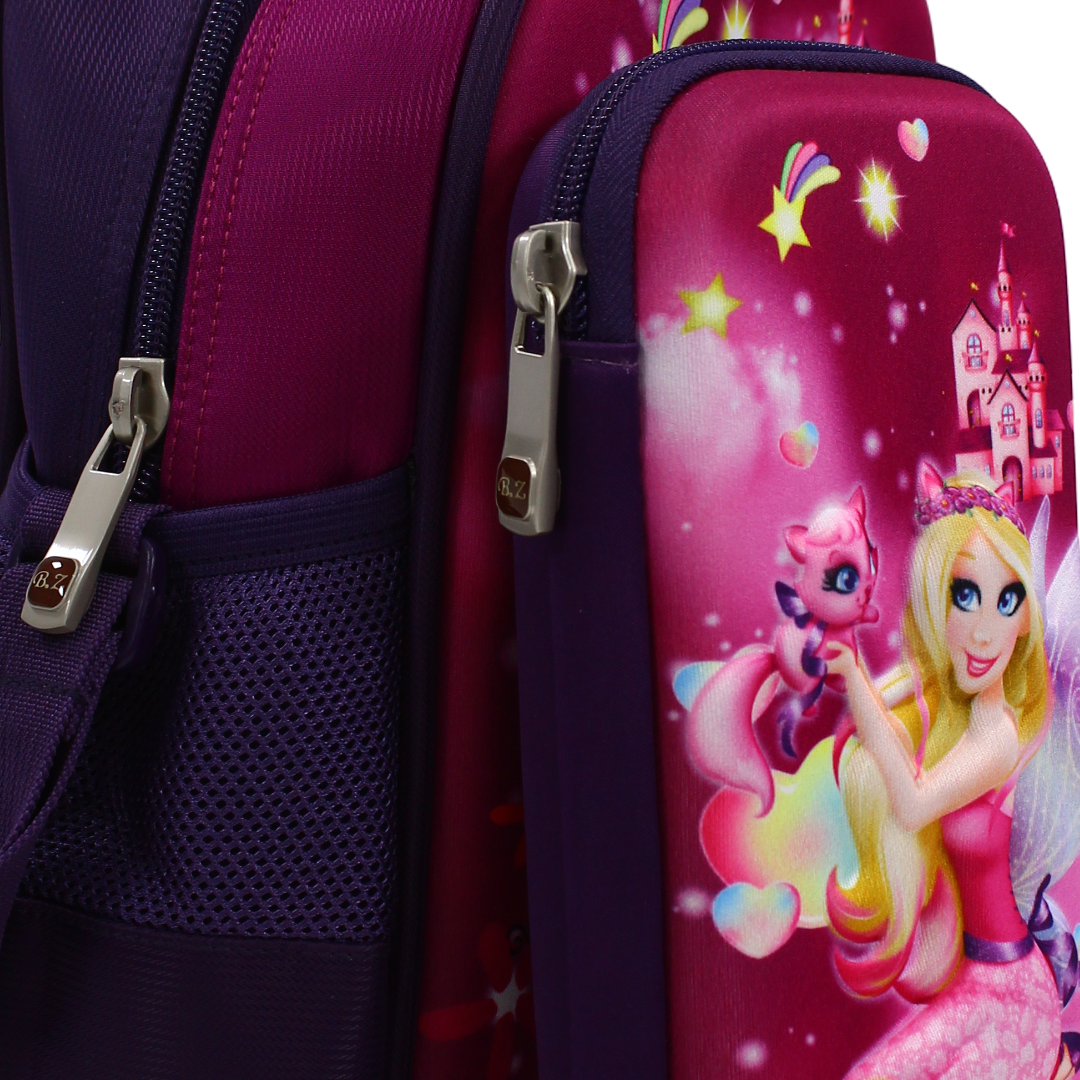 BZ Barbie A Fairy (Lunch Bag + Pencil Case) – Purple & Fuchsia