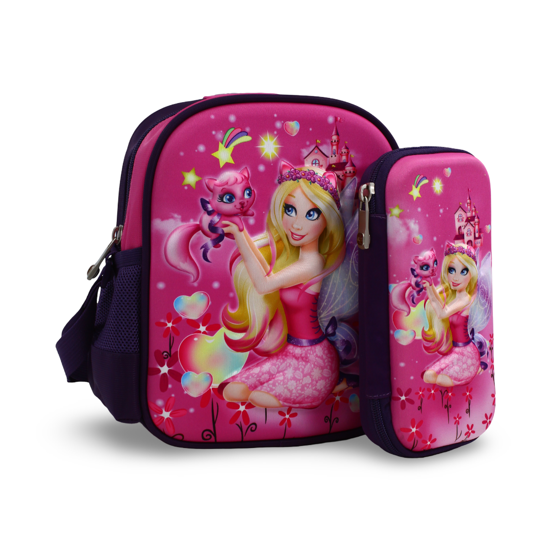 BZ Barbie A Fairy (Lunch Bag + Pencil Case) – Pink & Purple - School - BZ-SCHOOL